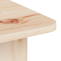 Produktbild för Kaffeebord Naturfärg 80 x 39,5 x 33,5 cm Massiv furu