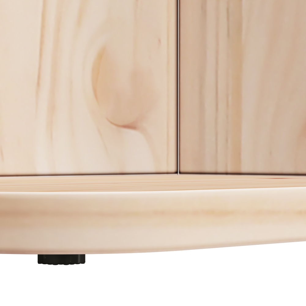 Produktbild för Kaffeebord Naturfärg 80 x 39,5 x 33,5 cm Massiv furu