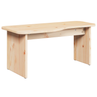 Produktbild för Kaffeebord 2 pcs Naturfärg Massiv furu
