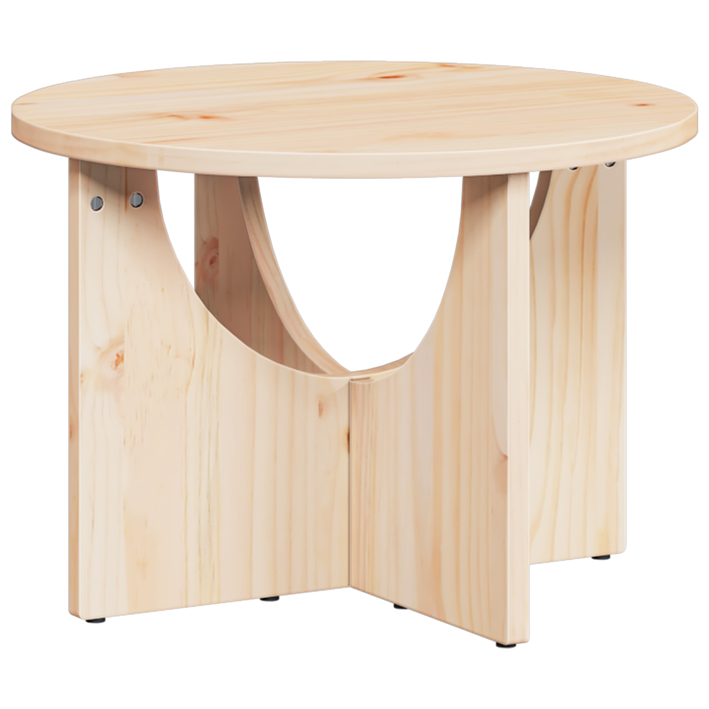Produktbild för Kaffeebord Naturfärg 50 x 50 x 35 cm Massiv furu