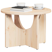 Produktbild för Kaffeebord Naturfärg 50 x 50 x 35 cm Massiv furu