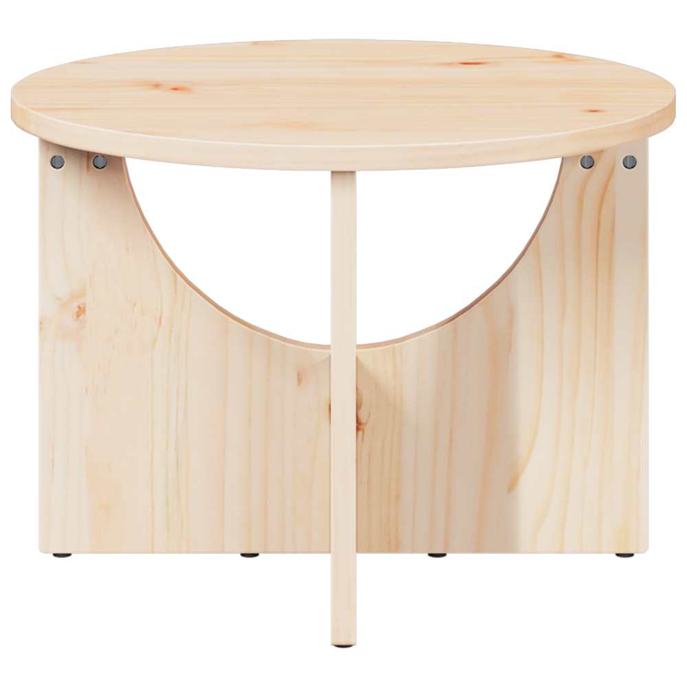 Produktbild för Kaffeebord Naturfärg 50 x 50 x 35 cm Massiv furu