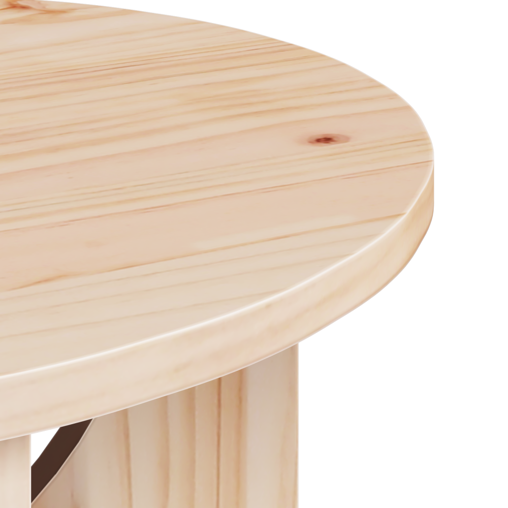 Produktbild för Kaffeebord Naturfärg 50 x 50 x 35 cm Massiv furu