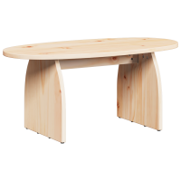 Produktbild för Kaffeebord Brun 80 x 40 x 35 cm Massiv furu