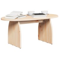Produktbild för Kaffeebord Brun 80 x 40 x 35 cm Massiv furu