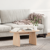 Produktbild för Kaffeebord Brun 80 x 40 x 35 cm Massiv furu