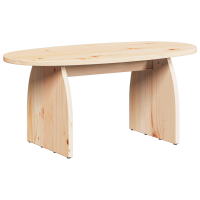 Produktbild för Kaffeebord Brun 80 x 40 x 35 cm Massiv furu