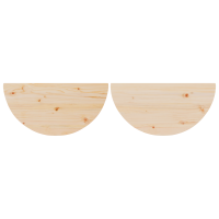 Produktbild för Kaffeebord 2 pcs Naturfärg Massiv furu
