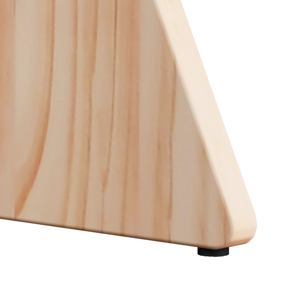 Produktbild för Kaffeebord 3 pcs Naturfärg