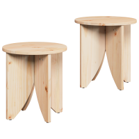 Produktbild för Kaffeebord 2 pcs Naturfärg