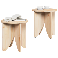 Produktbild för Kaffeebord 2 pcs Naturfärg