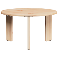 Produktbild för Kaffeebord 3 pcs Naturfärg Massiv furu