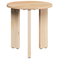 Produktbild för Kaffeebord 3 pcs Naturfärg Massiv furu