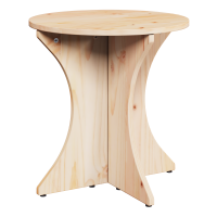 Produktbild för Kaffeebord 2 pcs Naturfärg Massiv furu