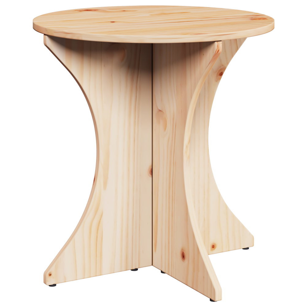 Produktbild för Kaffeebord 3 pcs Naturfärg