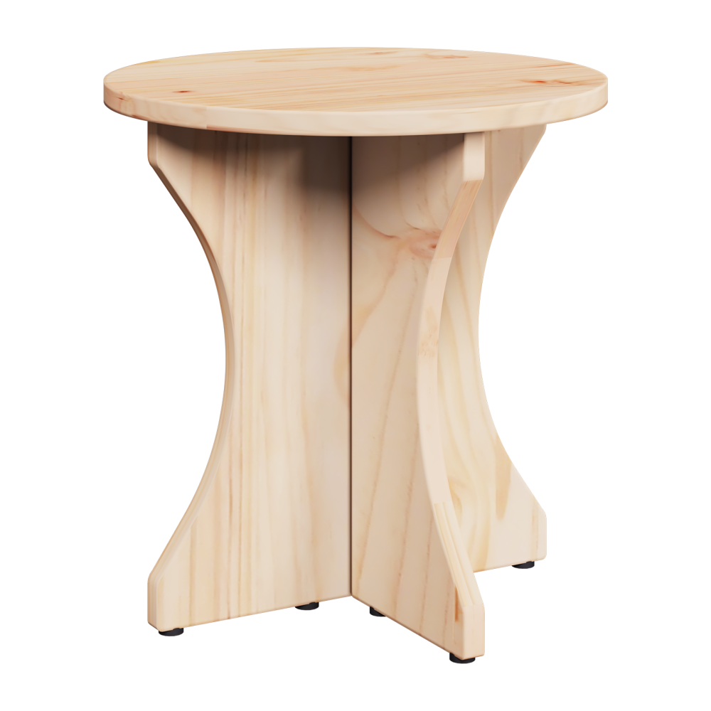 Produktbild för Kaffeebord 3 pcs Naturfärg