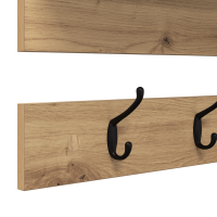 Produktbild för Väggmonterad Klädhängare med hylla Artisan Ek 90 x 15 x 36 cm