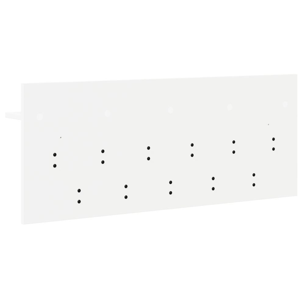 Produktbild för Väggmonterad Klädhängare Vit 100 x 40 x 12 cm Konstruerat trä