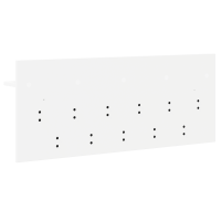 Produktbild för Väggmonterad Klädhängare Vit 100 x 40 x 12 cm Konstruerat trä