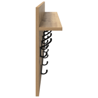 Produktbild för Väggmonterad Klädhängare med hylla Artisan Ek 100 x 40 x 12 cm