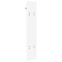 Produktbild för Väggmonterad Klädhängare Vit 20 x 1,5 x 100 cm Konstruerat trä