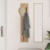 Produktbild för Väggmonterad Klädhängare Artisan Ek 20 x 1,5 x 100 cm