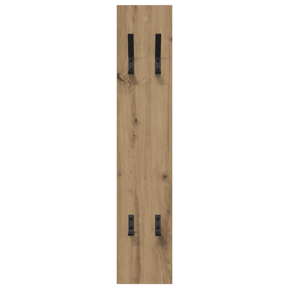 Produktbild för Väggmonterad Klädhängare Artisan Ek 20 x 1,5 x 100 cm