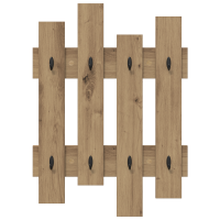 Produktbild för Väggmonterad Klädhängare Väggmonterad Artisan Ek 60 x 3 x 82 cm