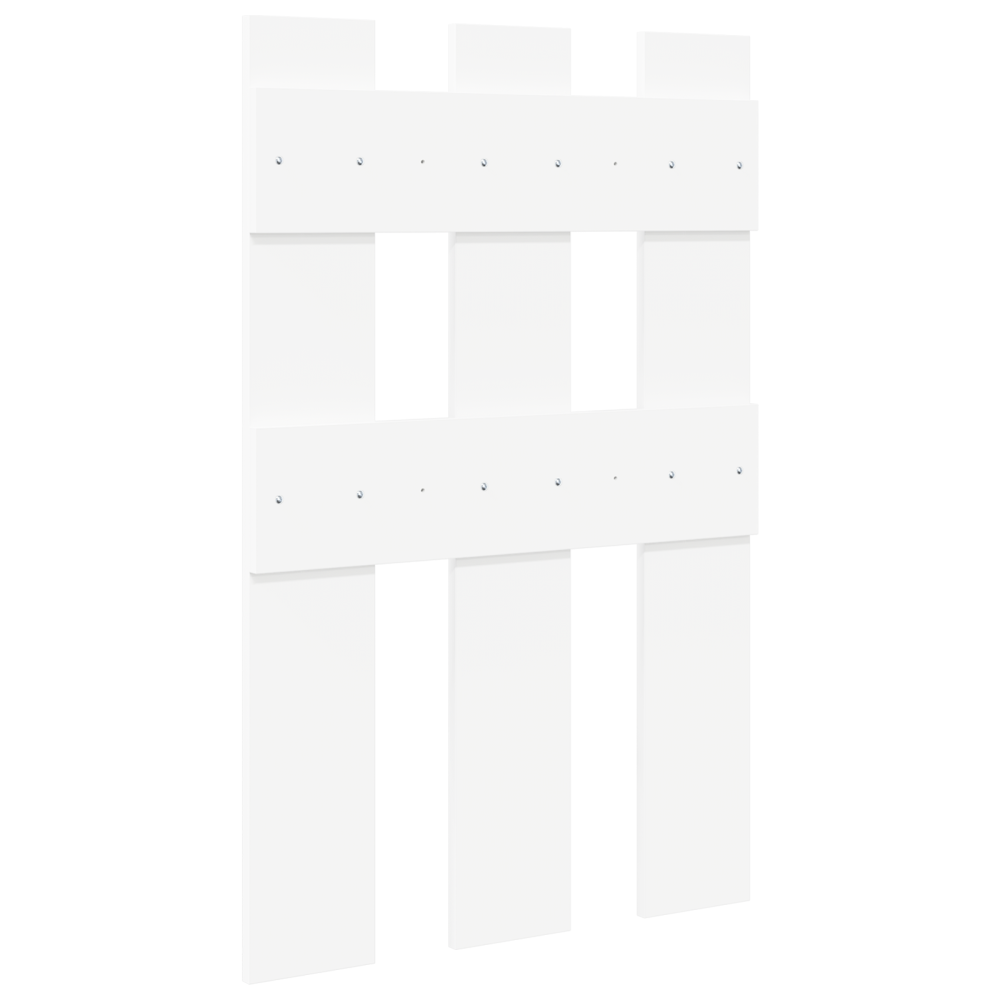 Produktbild för Väggmonterad Klädhängare Vit 65 x 3 x 100 cm Konstruerat trä