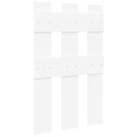 Produktbild för Väggmonterad Klädhängare Vit 65 x 3 x 100 cm Konstruerat trä
