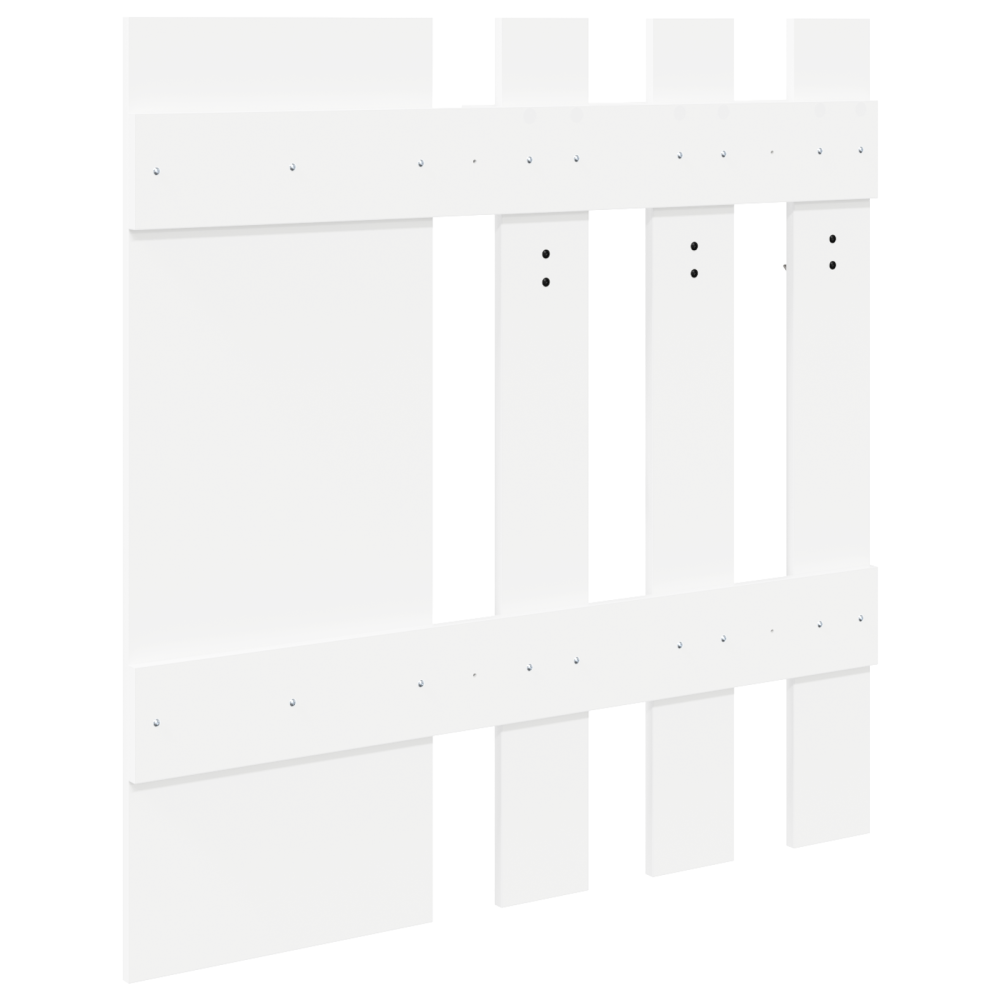 Produktbild för Väggmonterad Klädhängare Vit 100 x 10 x 100 cm Konstruerat trä