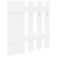 Produktbild för Väggmonterad Klädhängare Vit 100 x 10 x 100 cm Konstruerat trä