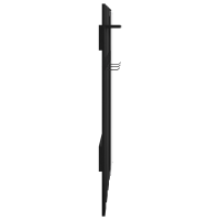Produktbild för Väggmonterad Klädhängare med lagring Svart Ek 100 x 10 x 100 cm