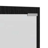 Produktbild för Väggmonterad Klädhängare med lagring Svart Ek 100 x 10 x 100 cm