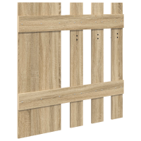 Produktbild för Väggmonterad Klädhängare med spegel Sonoma-ek 100 x 10 x 100 cm