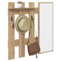 Produktbild för Väggmonterad Klädhängare Artisan Ek 100 x 10 x 100 cm