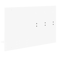 Produktbild för Väggmonterad Klädhängare Vit 90 x 10 x 50 cm Konstruerat trä