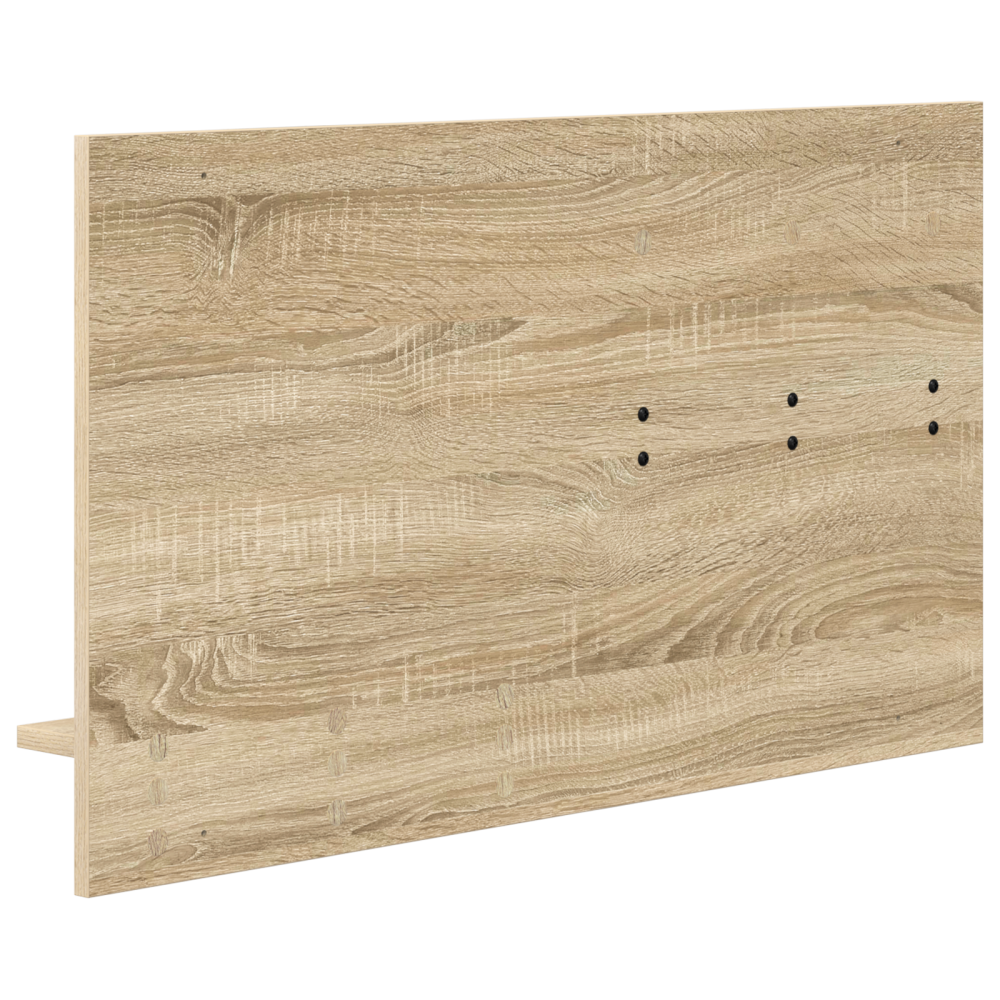 Produktbild för Väggmonterad Klädhängare med hylla Sonoma-ek 90 x 10 x 50 cm