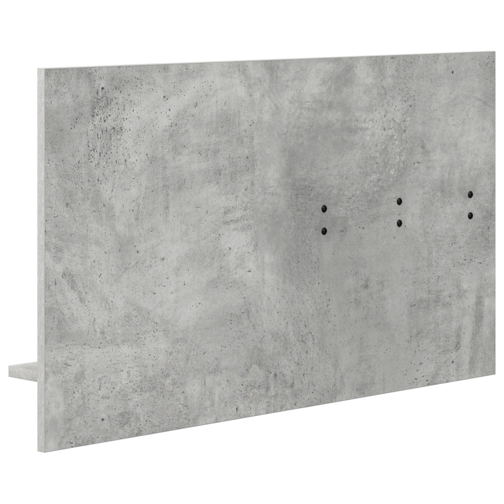 Produktbild för Väggmonterad Klädhängare med hylla Betonggrå 90 x 10 x 50 cm