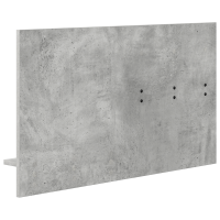 Produktbild för Väggmonterad Klädhängare med hylla Betonggrå 90 x 10 x 50 cm