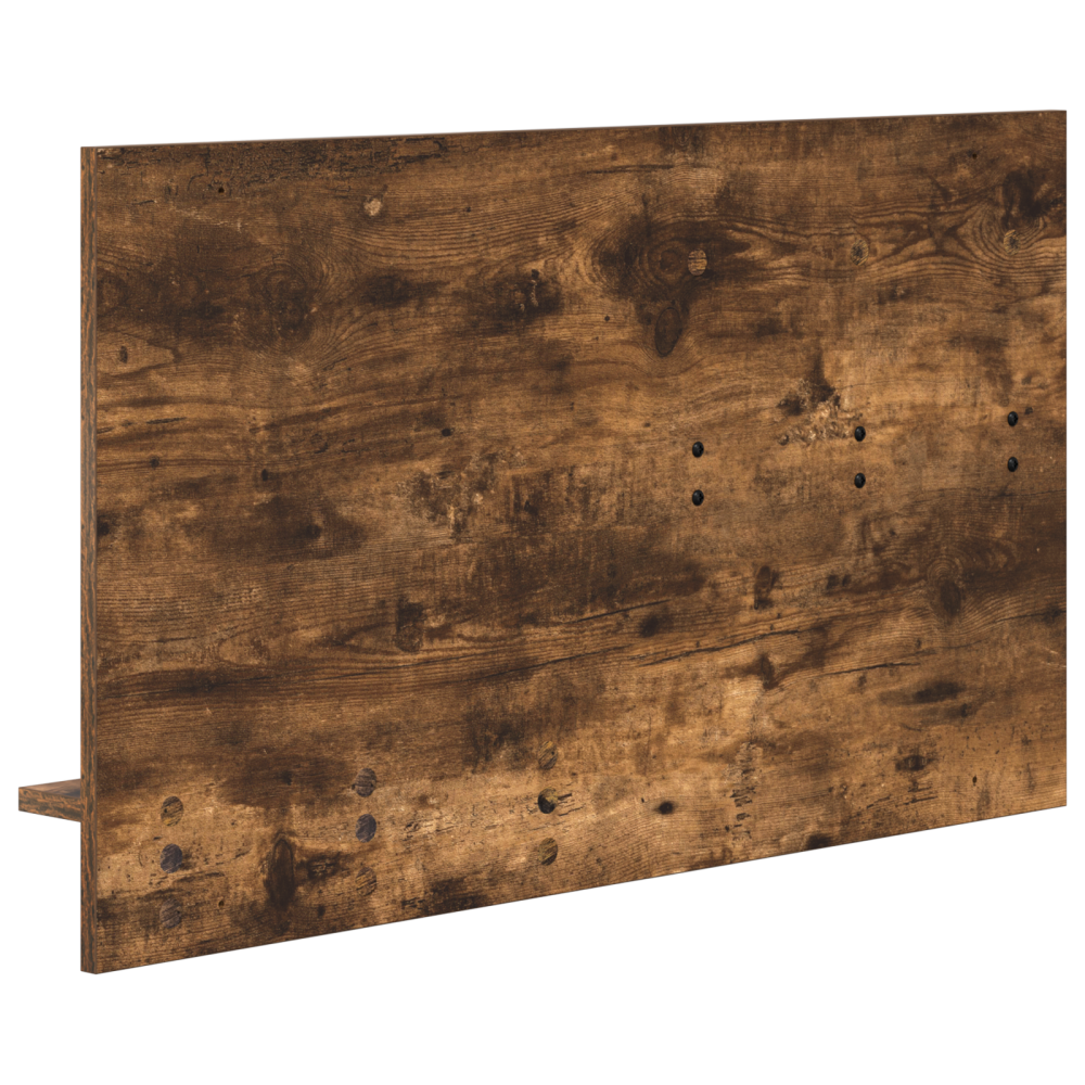 Produktbild för Väggmonterad Klädhängare med hylla Rökt ek 90 x 10 x 50 cm