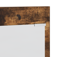 Produktbild för Väggmonterad Klädhängare med hylla Rökt ek 90 x 10 x 50 cm