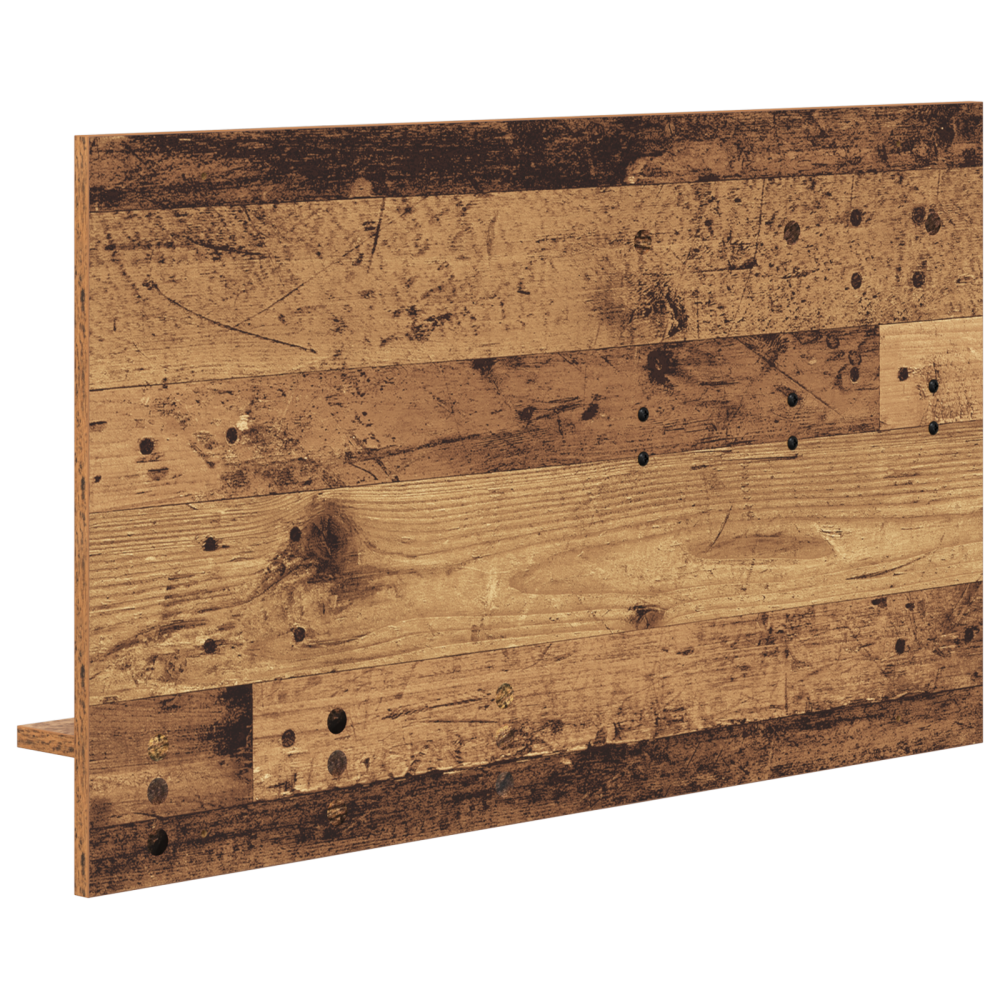 Produktbild för Väggmonterad Klädhängare med hylla Gammalt trä 90 x 10 x 50 cm