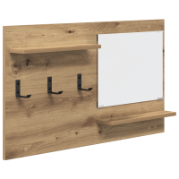Produktbild för Väggmonterad Klädhängare med hylla Artisan Ek 90 x 10 x 50 cm