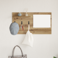 Produktbild för Väggmonterad Klädhängare med hylla Artisan Ek 90 x 10 x 50 cm