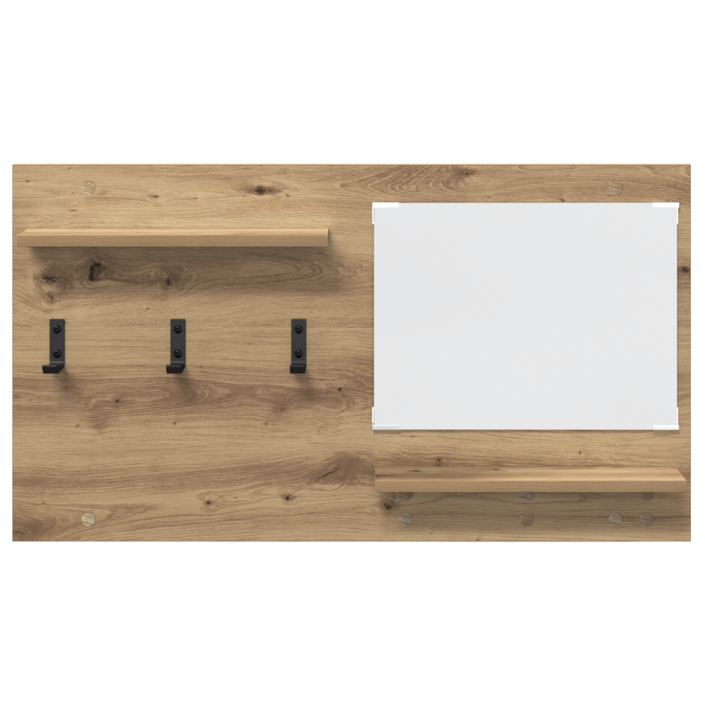 Produktbild för Väggmonterad Klädhängare med hylla Artisan Ek 90 x 10 x 50 cm