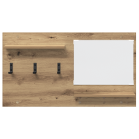 Produktbild för Väggmonterad Klädhängare med hylla Artisan Ek 90 x 10 x 50 cm
