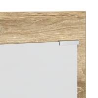 Produktbild för Väggmonterad Klädhängare med hylla Sonoma-ek 70 x 10 x 90 cm