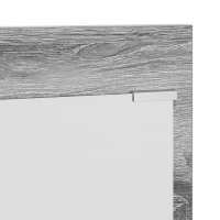 Produktbild för Väggmonterad Klädhängare med hylla Grå Sonoma 70 x 10 x 90 cm