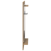Produktbild för Väggmonterad Klädhängare med hylla Artisan Ek 70 x 10 x 90 cm